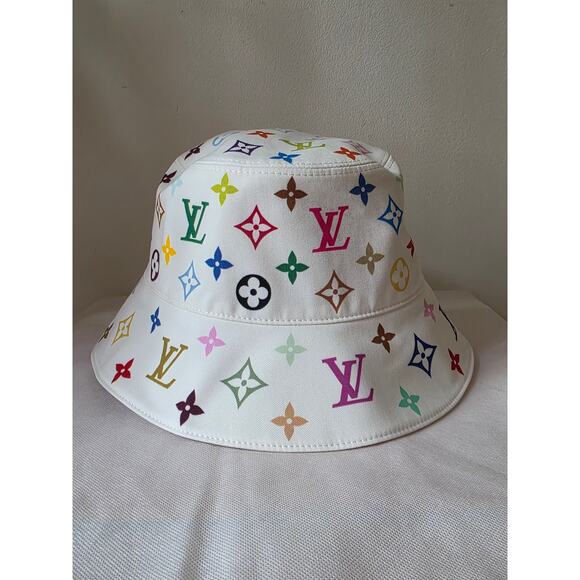 Louis Vuitton White LV x TM Reversible Superflat Bucket Hat S sz main image 7